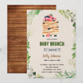 Invitation d'anniversaire pour un brunch et une do (Devant / Derrière)