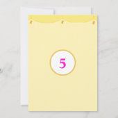 Invitation d'anniversaire pour un chat mignon (Dos)