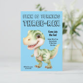 Invitation d'anniversaire pour un enfant de 3 ans (Debout devant)