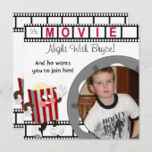 Invitation d'anniversaire pour un film photo perso (Devant / Derrière)