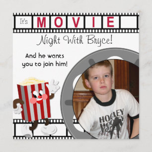 Invitation d'anniversaire pour un film photo perso