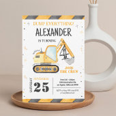 Invitation d'anniversaire pour un garçon avec un c