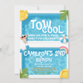Invitation d'anniversaire pour un garçon de 2 ans (Devant)