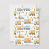 Invitation d'anniversaire pour un garçon de 8 ans  (Dos)