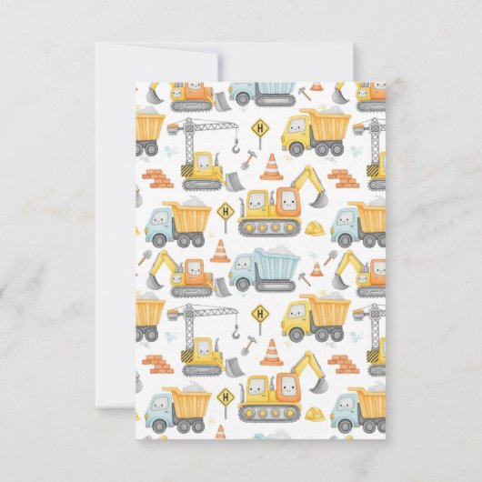 Invitation d'anniversaire pour un garçon de 8 ans  (Dos)