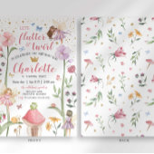 Invitation d'anniversaire pour un jardin de fées e