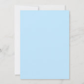Invitation d'anniversaire pour un jars idiot bleu  (Dos)