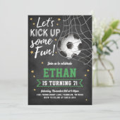 Invitation d'anniversaire pour un jeu de sport de  (Debout devant)