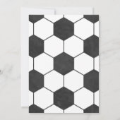 Invitation d'anniversaire pour un jeu de sport de  (Dos)