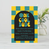 Invitation d'anniversaire pour un mec cool 1er ann (Debout devant)