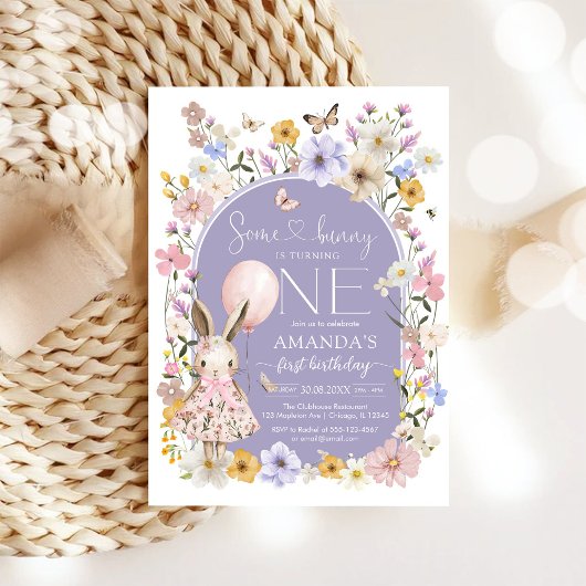 Invitation d'anniversaire pour un premier 1er anni