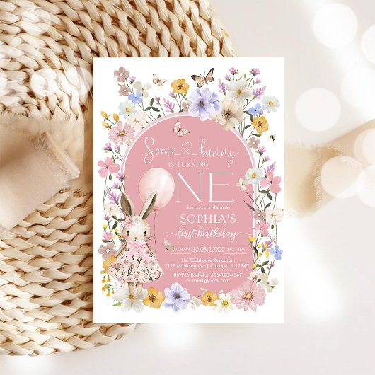 Invitation d'anniversaire pour un premier 1er anni