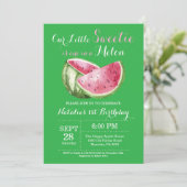 Invitation d'anniversaire pour un premier annivers (Debout devant)
