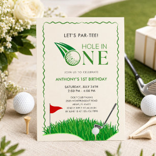 Invitation d'anniversaire pour un premier trou en