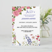 Invitation d'anniversaire pour un Sweet 16 avec de (Debout devant)
