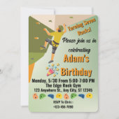 Invitation d'anniversaire pour une aventure au gym (Devant)