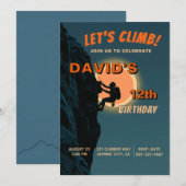 Invitation d'anniversaire pour une aventure d'esca (Devant / Derrière)
