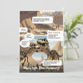 Invitation d'anniversaire pour une aventure préhis (Debout devant)