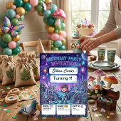 Invitation d'anniversaire pour une aventure scient
