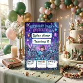 Invitation d'anniversaire pour une aventure scient