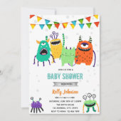 Invitation d'anniversaire pour une baby shower de (Devant)