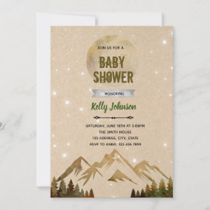 Invitation d'anniversaire pour une douche d'aventu
