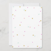 Invitation d'anniversaire pour une fête à thé (Dos)