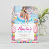 Invitation d'anniversaire pour une fête adolescent (Debout devant)