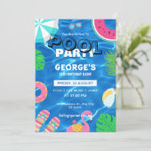 Invitation d'anniversaire pour une fête amusante e (Debout devant)