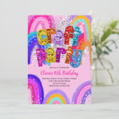 Invitation d'anniversaire pour une fête artisanale (Debout devant)