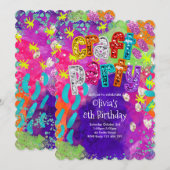 Invitation d'anniversaire pour une fête artisanale (Devant / Derrière)