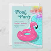 Invitation d'anniversaire pour une fête au bord de (Devant)