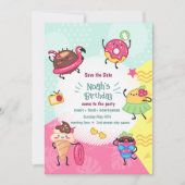 Invitation d'anniversaire pour une fête au bord de (Devant)