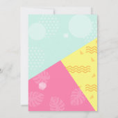 Invitation d'anniversaire pour une fête au bord de (Dos)