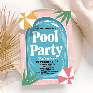 Invitation d'anniversaire pour une fête au bord de