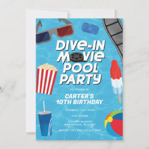 Invitation d'anniversaire pour une fête au bord de