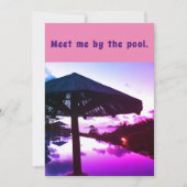 Invitation d'anniversaire pour une fête au bord de (Devant)