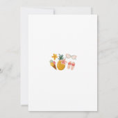 Invitation d'anniversaire pour une fête au bord de (Dos)