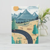 Invitation d'anniversaire pour une fête de camping (Debout devant)