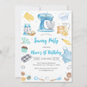 Invitation d'anniversaire pour une fête de couture (Devant)