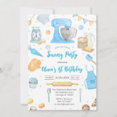 Invitation d'anniversaire pour une fête de couture (Devant)