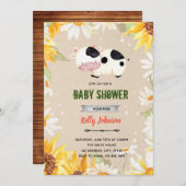 Invitation d'anniversaire pour une fête de douche  (Devant / Derrière)