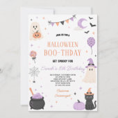 Invitation d'anniversaire pour une fête de fantôme (Devant)