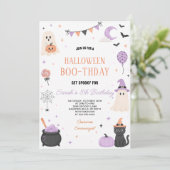 Invitation d'anniversaire pour une fête de fantôme (Debout devant)