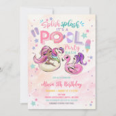 Invitation d'anniversaire pour une fête de filles (Devant)