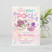Invitation d'anniversaire pour une fête de filles (Debout devant)