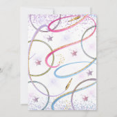 Invitation d'anniversaire pour une fête de gymnast (Dos)