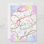 Invitation d'anniversaire pour une fête de gymnast (Dos)