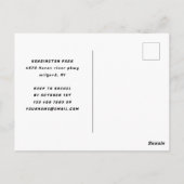 Invitation d'anniversaire pour une fête de jeux po (Dos)