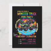Invitation d'anniversaire pour une fête de piscine (Devant)